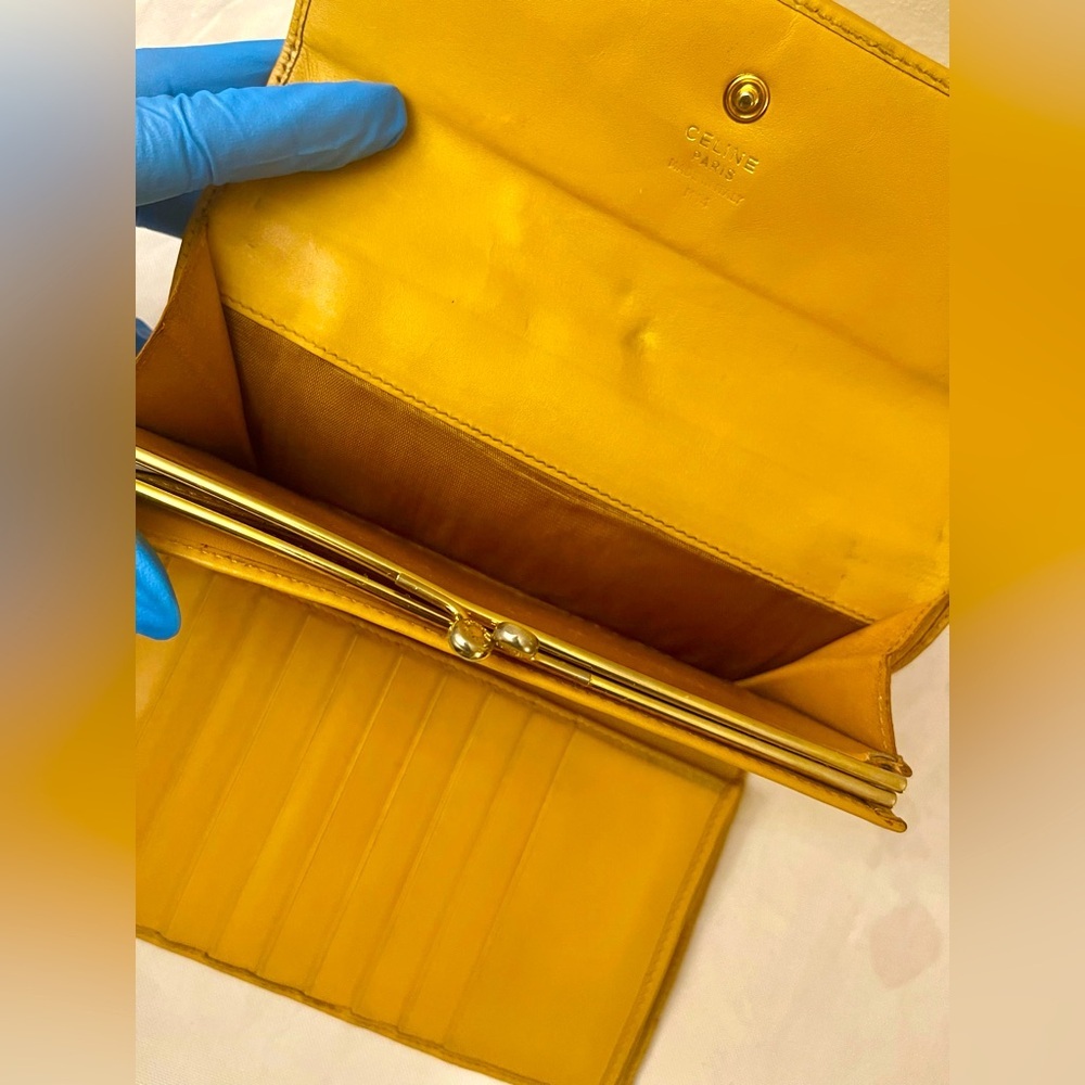 Celine Macadam Trifold Kiss Long Wallet ❤️ - Picture 7 of 12